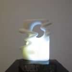 水月(私人收藏) 28x15x8cm 白玉大理石