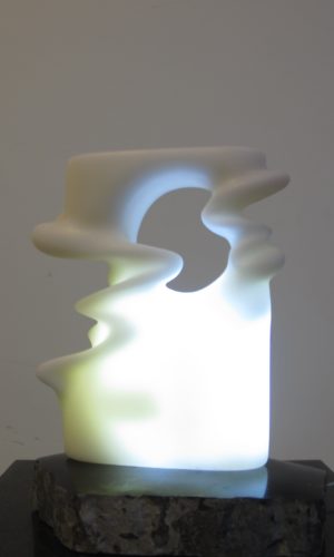 f44 水月(私人收藏) 28x15x8cm 白玉大理石