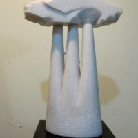 仰角的謬思(2011BENQ國際石雕創作營) 越南白色大理石