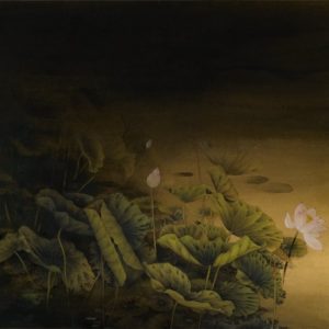 《散點綠池初》100 x 120 cm紙本設色