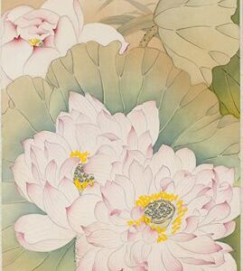 《荷風嫣然》  91.5 x 26 cm  絹本設色